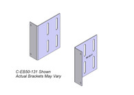 C-EB50-056* - 2-Piece Equipment Mounting Bracket, 5" Mounting Space, 0.56" Bend