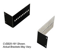 C-EB25-GE3, 2-Piece Equipment Mounting Bracket, 2.5" Mounting Space, Fits M/A-COM/Com-Net/Ericsson/GE Orion Flush Mount*