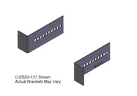 C-EB20-068* -  *DISCONTINUED* 2-Piece Equipment Mounting Bracket, 2" Mounting Space, 0.68" Bend