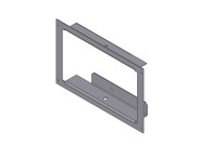 C-EB55-M76-1P* - 1-Piece Equipment Mounting Bracket, 5.5" Mounting Space, Fits Alpine TME-M760 6.5" Wide Screen LCD C