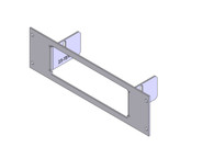 C-EB25-T8V-1P - *DISCONTINUED* 1-Piece Equipment Mounting Bracket, 2.5" Mounting Space, Fits Miscellaneous 10-8 Video Control Head