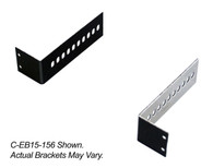 C-EB15-000, Bracket, Equipment bracket, 2 Piece, 1.5" Mounting space, 0.00" Bend, See Specification,