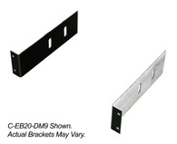 C-EB20-000, Bracket, Equipment bracket, 2 Piece, 2" Mounting space, 0.00" Bend, See Specification,