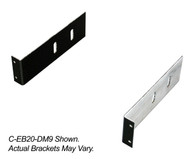 C-EB20-DM9 - 2-Piece Equipment Mounting Bracket, 2" Mounting Space, Fits E.F. Johnson DM975