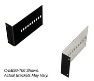 C-EB30-GWW, 2-Piece Equipment Mounting Bracket, 3" Mounting Space