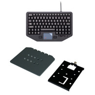 PKG-KB-114 - Rugged In-Vehicle Keyboard and Havis Keyboard Mounting Plate