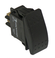 C-SW-4 - Black Paddle Type Rocker Switch, 20 Amps, 18 Volt, Off/On Momentary, No Red Pilot, 2 Prong