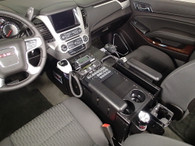DISCONTINUED C-VS-2000-TAH-2 - 2015-2019 Chevrolet Tahoe Police Pursuit Vehicle Specific 12.5" Wide 20" Long Console