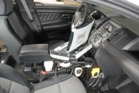 C-VS-1400-INSE, Console, Vehicle specific, 14" Total mounting space, 15 Degrees, Housing complete, Ford Interceptor Sedan Police Vehicle 13-15,