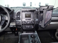 C-DMM-133 - Swing Out Dash Monitor Mount Base for 2017-2018 Ford F-250, 350, 450 XL and XLT Pickup, F-450 and 55