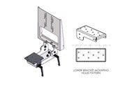 C-MKM-103* -  *DISCONTINUED* (USE P/N C-UMM-103 + C-ADP-121 + MD-) Folding monitor and Keyboard Mount designed specifically to Mount Havis docking stations and keyboar