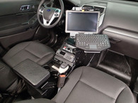 C-VS-0812-INUT-1 - *DISCONTINUED*2013-2019 Ford Interceptor Utility police Vehicle specific Angled console