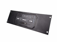 C-EB30-SDC-1P - *DISCONTINUED* 1-Piece Equipment Mounting Bracket, 3" Mounting Space, Fits Speedtech Lights C-CDIRECT control box