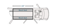 PT-F05-100-1 - Prisoner Transport Insert For 2015-2018 Ford Transit Low Roof long length 148" WB Cargo van