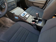 C-VS-0909-CHGR-PM-1-H Vehicle Specific 18" Angled Console w/ Internal Printer Mount for 2021 Dodge Charger Police