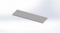 C-FPW-1 - 1" Filler Plate for Wide VSW Consoles