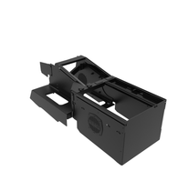 C-VSW-1014-RAM-1 - Vehicle-Specific 24″ Wide Angled Console for 2022-2024 RAM DJ 2500 With Manual Transfer case shifter and OEM console