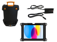 PKG-TAB4-APP5 - Package – DS-TAB-401 Docking Station, TC-406 Tablet Case, and LPS-184 DC Power Supply for Apple iPad (10th Gen)