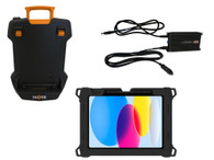PKG-TAB4-APP5 - Package – DS-TAB-401 Docking Station, TC-406 Tablet Case, and LPS-184 DC Power Supply for Apple iPad (10th Gen)*