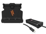 DS-GTC-1506-3 - Cradle for Getac ZX80 and Triple Pass-Thru Antenna Connections & DC-DC Power Supply with USB-C Output