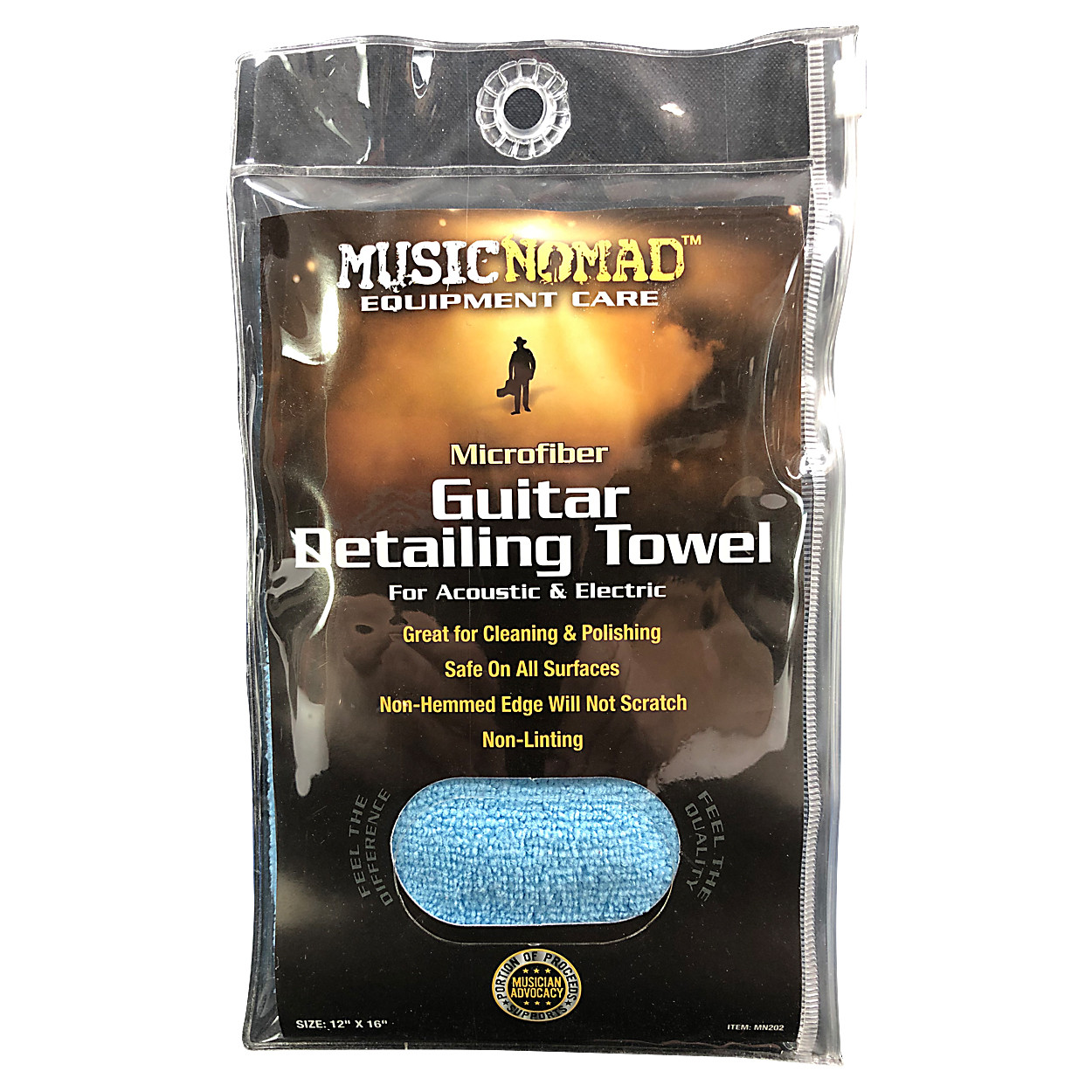 Music Nomad Microfiber Guitar Detailing Cloth Milano Music Center