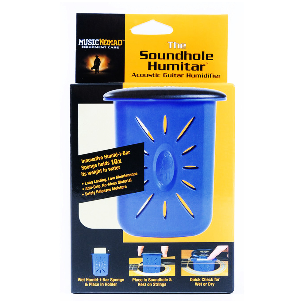 Music Nomad The Humitar - Acoustic Guitar Soundhole Humidifier - Milano