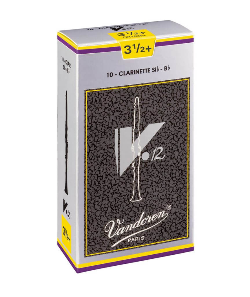 Vandoren V12 B flat Reeds, Box of 10 Milano Music Center