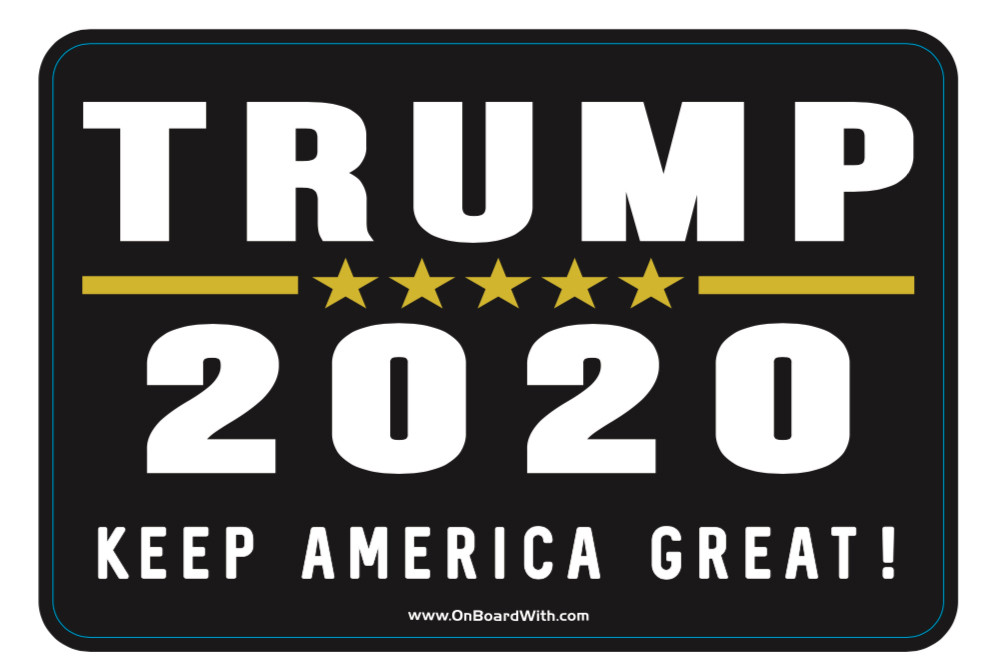 Trump 2020 Keep America Great 4x6 Inch Political Bumper Sticker Onboardwith Com