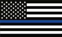 Thin Blue Line USA Flag - Law Enforcement / Police Tribute - Quality Bumper Sticker Decal