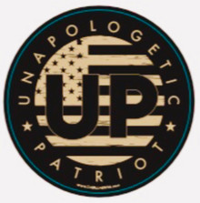 UP Unapologetic Patriot - 4 Inch Political Bumper Sticker
