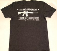 2nd Amendment Tyrant Defense Service - Men's Black Heather T-shirt