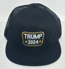 Trump 2024 - "Patch" Flatbill Trucker Hat / Ball Cap / Hat