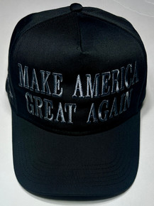 "BLACKOUT" MAKE AMERICA GREAT AGAIN - DARK MAGA - NEVER SURRENDER - SPECIAL EDITION - 5 Panel Snapback Ball Cap / Hat