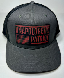 Unapologetic Patriot - Laser Etched Patch - Trucker Hat / Ball Cap / Hat