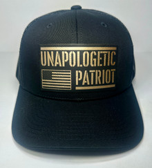 Unapologetic Patriot - Laser Etched Patch - Trucker Hat / Ball Cap / Hat