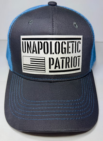 Unapologetic Patriot - Laser Etched Patch - Trucker Hat / Ball Cap / Hat