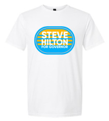 Steve Hilton For Governor - Color Stripe Design - Men's Quality T-Shirt