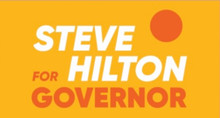 Steve Hilton For Governor 6 x 4 Inch Bumper Sticker