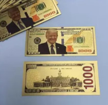 Trump $1000 Bill - President Donald Trump 6 x 3 Inch Novelty Currency