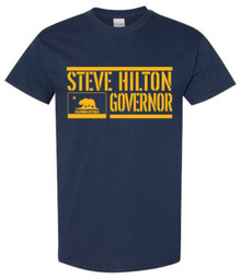 Hilton for California Governor Flag Design - Men's Quality T-Shirt