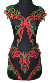 WUBU Lace Neckline Trim Applique Embroidery Patch Motif Embellishments Decorative Patches 7029