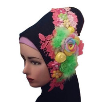 WUBU New Hijab Brooch Scarf Head Peice Jilbab Headband HeadwrapTurban Hat Cap