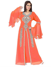 Women Dubai Farasha Kaftan Long Sleeves Evening, Party, Wedding Dress 05