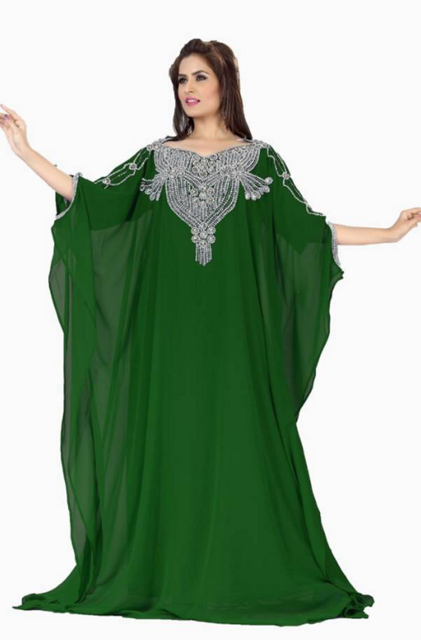 Women Dubai Farasha Kaftan Long Sleeves Evening, Party, Wedding Dress ...