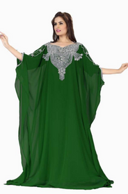  Women Dubai Farasha Kaftan Long Sleeves Evening, Party, Wedding Dress 06