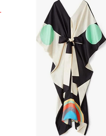 UNIQUE BRANDS: Modest Wear Women Soft Satin Silk Printed Kaftan,Kurta,Beach Party,Luxury Caftan 
