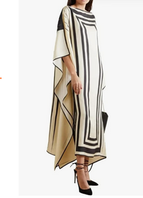 Modest Wear Women Soft Satin Silk Printed Kaftan,Kurta,Beach Party wear Kaftan,Luxury Silk Caftan Silk top Regular wear Kaftan Fancy Dress (B&W)