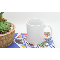3-Pack Premium White Ceramic Mugs, Coffee Mugs, Pre-coated for Sublimation