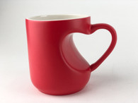 2-Piece Heart Shape Mug Set, Color Changing Coffee Mugs, Blank, Pre-coated and Ready for Sublimation