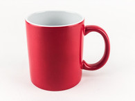 3-Piece Red Color Changing Coffee Mugs, Blank, Pre-coated and Ready for Sublimation